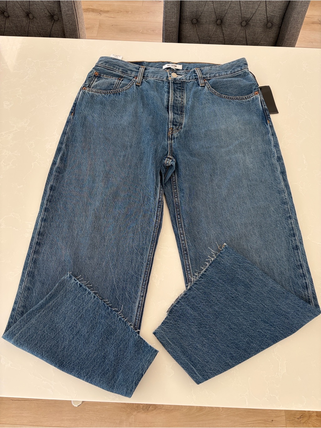 Re/Done Classic Blue Wide-Leg Jeans